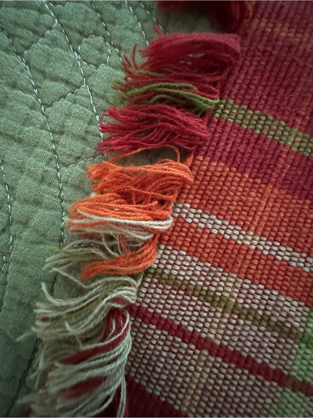 Set of 6 plaid placemats